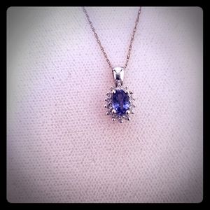 Tanzanite Diamond Necklace